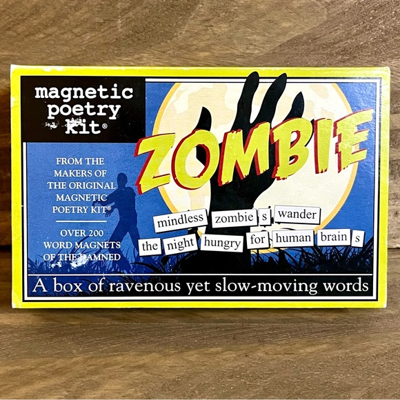Magnetic Poetry Kit - Zombie Edition 200+ Words & Fragments | Fun w/ Zombies NIB - Picture 1 of 5